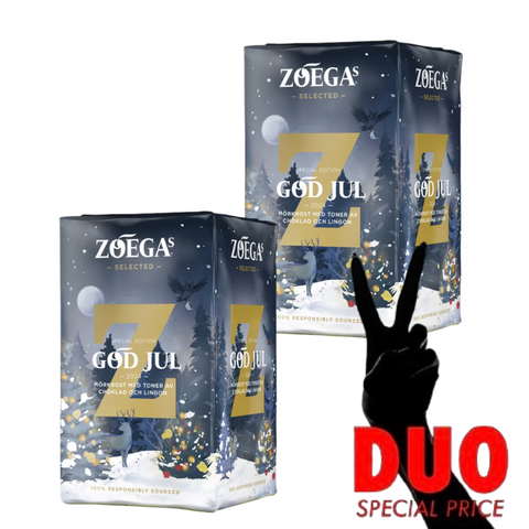 DUO Zoegas Julkaffe - Ground Dark Roasted Coffee 450 g X 2