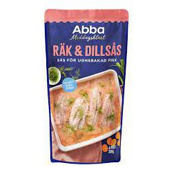 Abba Räk & dillsås för ugnsbakad torsk - Shrimp & Dillsauce for baked cod 250g-Swedishness
