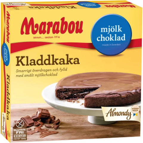 Almondy Kladdkaka Marabou Fryst - Almond cake, Frozen - 420 g-Swedishness