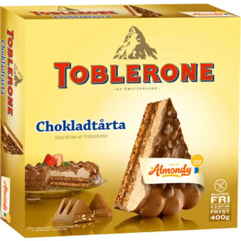 Almondy Mandeltårta Toblerone Glutenfri Fryst - Almond cake Toblerone Frozen Gluten-free - 400 g-Swedishness