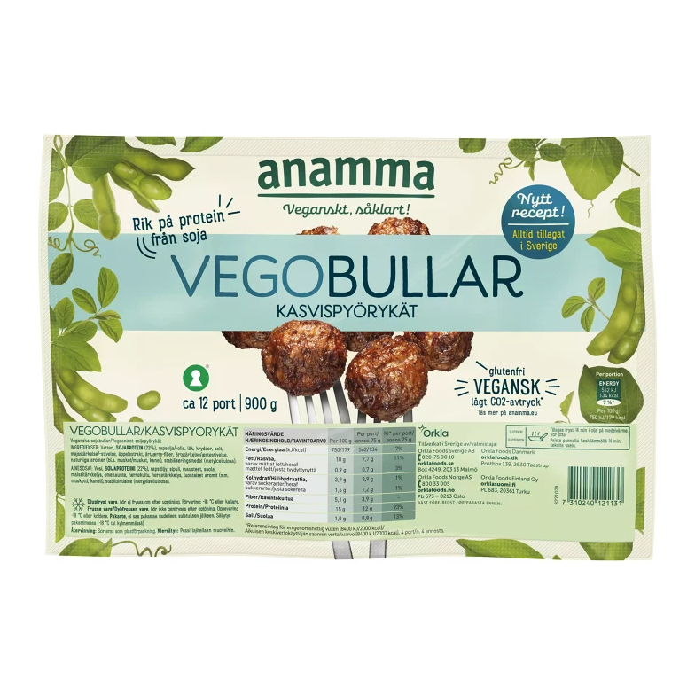 Anamma vegobullar - Frozen Vegetarian 