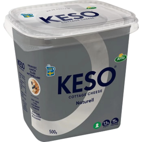 Arla Keso Protein 1,5% - Cottage Cheese Protein 500 g-Swedishness