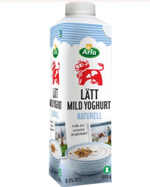 Arla Lättyoghurt Naturell Mild 0,5% 1000g-Swedishness