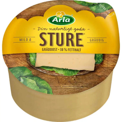 Arla Sture Gräddost mild 38% - Sture Creamy Cheese mild - 1 kg-Swedishness