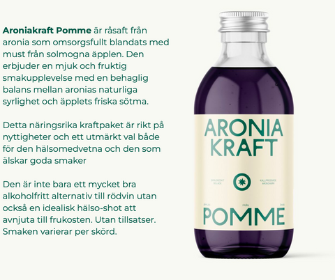 Aronia Kraft POMME - Aronia Drink Apple 30 cl-Swedishness