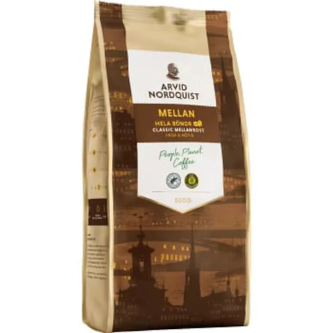 Arvid Nordquist Kaffe Mellan Hela bönor - Coffee Mellan Whole beans - 500g-Swedishness