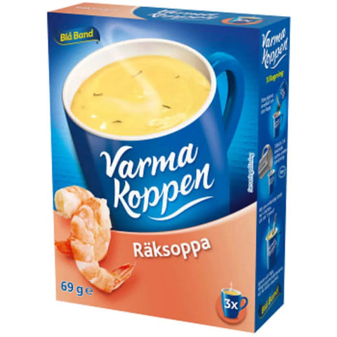 Blå Band VK Räksoppa 3 p - Warm cup of Prawn soup - 6dl-Swedishness