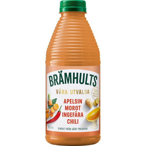 Brämhults Apelsin Morot Ingefära Chili - Orange Carrot Ginger Chilli Juice - 850ml-Swedishness