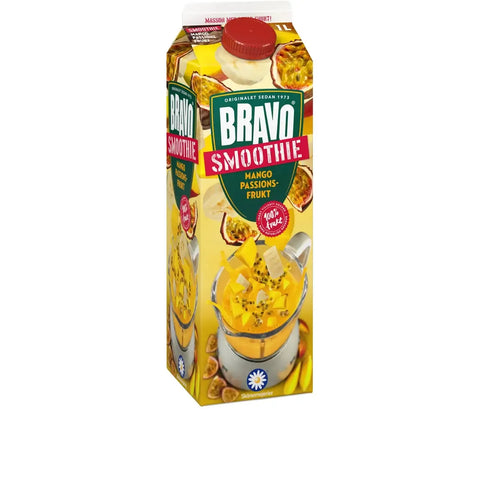 Bravo Smoothie Mango Passionsfrukt - Smoothie Mango Passion fruit - 1l-Swedishness