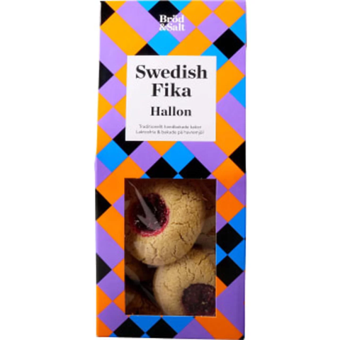 Bröd & Salt - Swedish Fika - Hallonkakor - Raspberry Cookies - 240 g-Swedishness