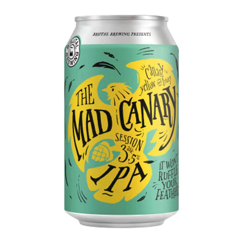 Brutal Brewing Öl The Mad Canary IPA 3.5% vol - 33cl-Swedishness