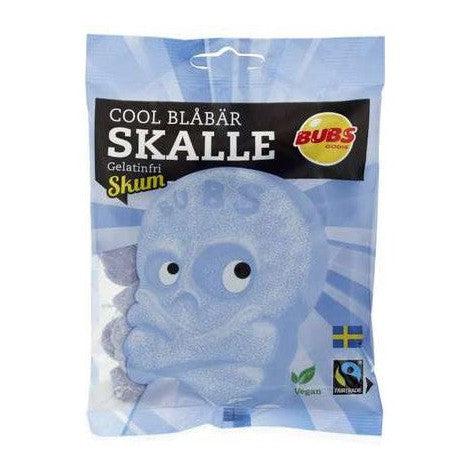 Bubs Cool Blåbär Skalle Skum - Cool Blueberry Skull Foam - 190g-Swedishness