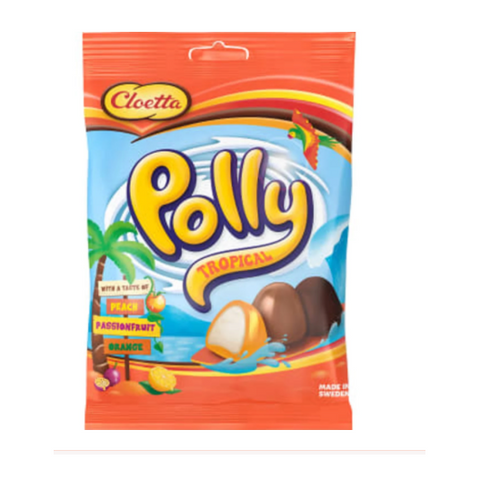 Cloetta Polly Tropical - Chocolate Covered Chewy 150 g-Swedishness