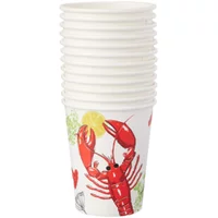 Crayfish Party Schnaps Papercups 25 cl -12 pack-Swedishness