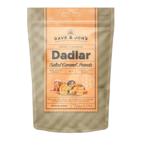 DAVE & JON'S Dadlar Salted Caramel Peanuts - Salted peanuts 125 g-Swedishness