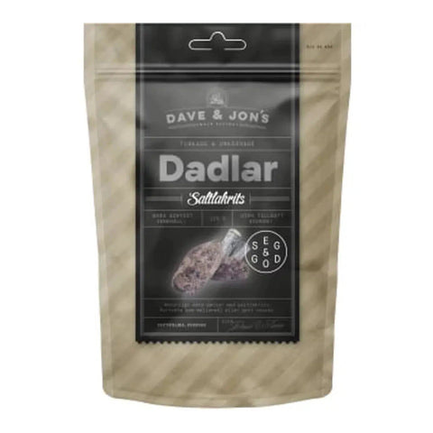 DAVE & JON'S Dadlar Saltlakrits - Dates Salted licorice - 125 g-Swedishness