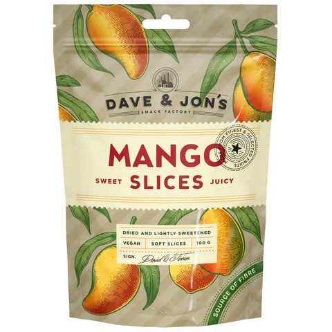 DAVE & JON'S Torkad Mango - Dried Mango - 100g-Swedishness