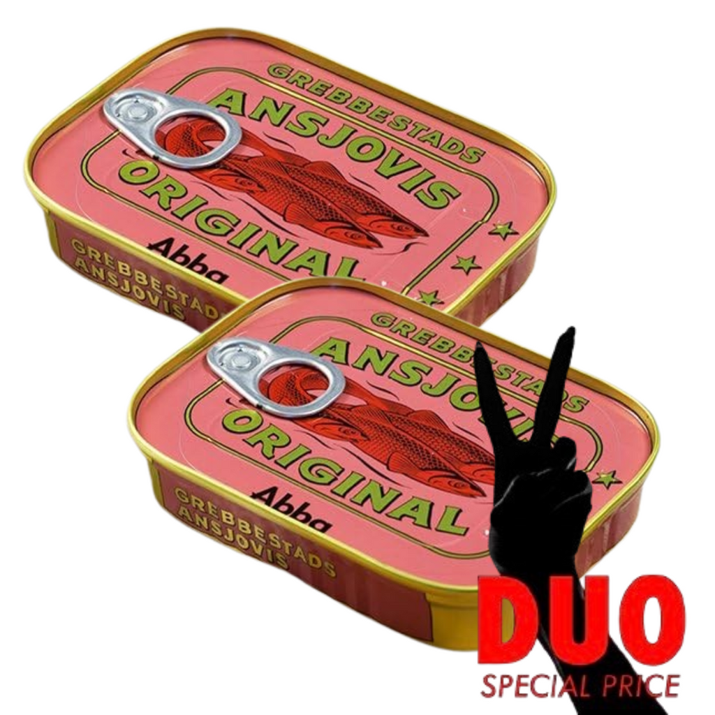 DUO Abba Grebbestads Ansjovisfilé Original - Sprat fillets 125g X 2-Swedishness