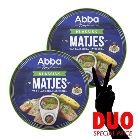 DUO Abba Matjessill Klassisk - Herring 215 g X 2-Swedishness