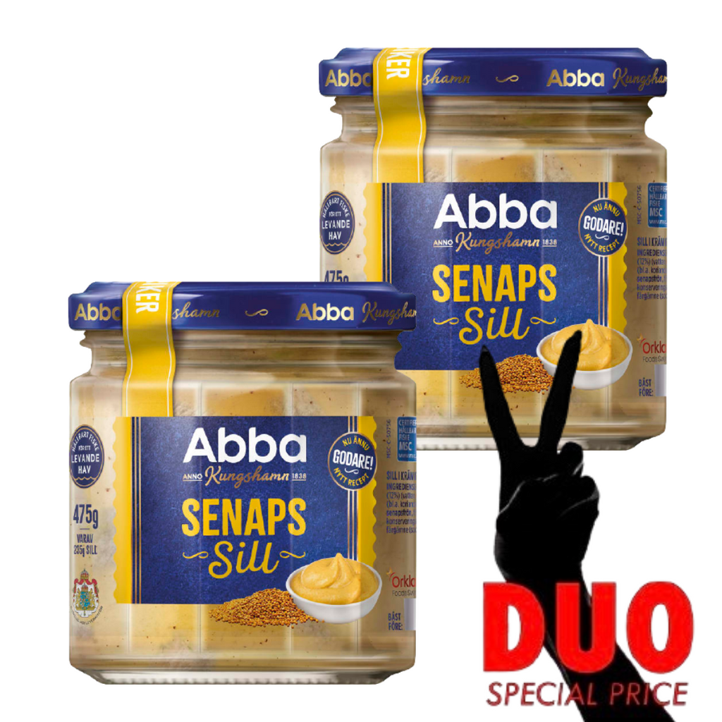 DUO Abba Senapssill - Mustard Herring 475g X 2-Swedishness