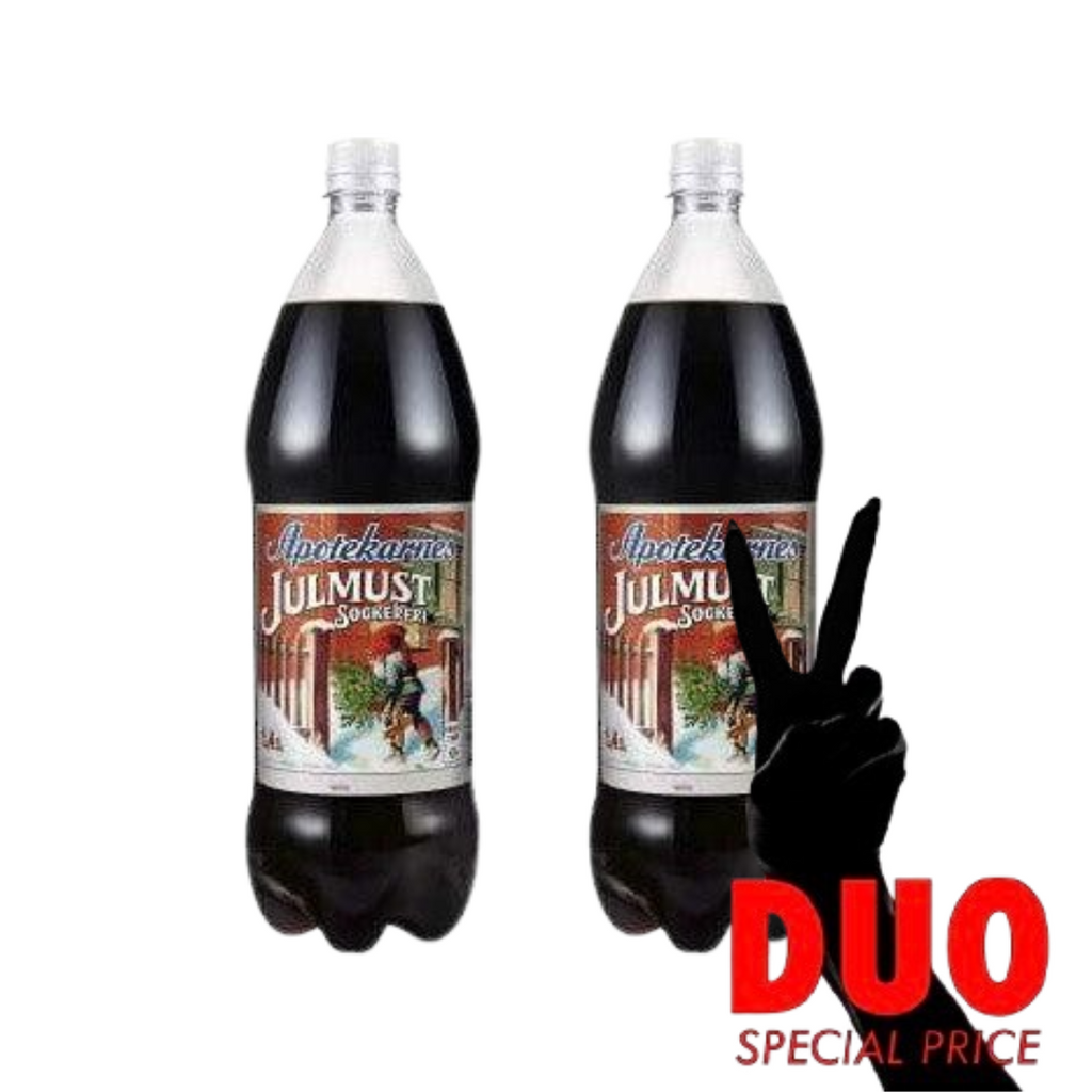 DUO Apotekarnes Sockerfri Julmust - Light Christmas Soda 1,4L X 2-Swedishness