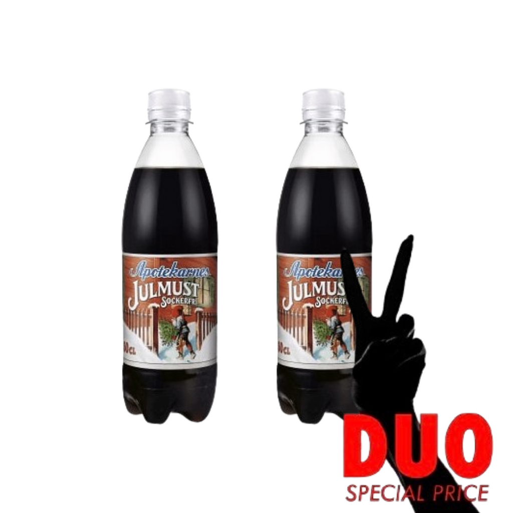 DUO Apotekarnes Sockerfri Julmust - Light Christmas Soda 50cl X 2-Swedishness