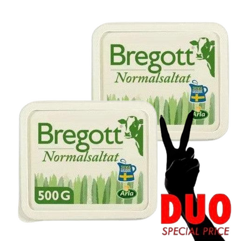 DUO Bregott Normalsaltat - Butter 500g X 2-Swedishness