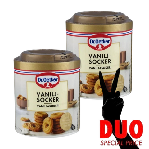 DUO Dr Oetker Vaniljsocker - Vanilla Sugar 160g X 2-Swedishness