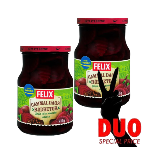 DUO Felix Gammeldags Rödbetor - Pickled Beetroot 710 g X 2-Swedishness