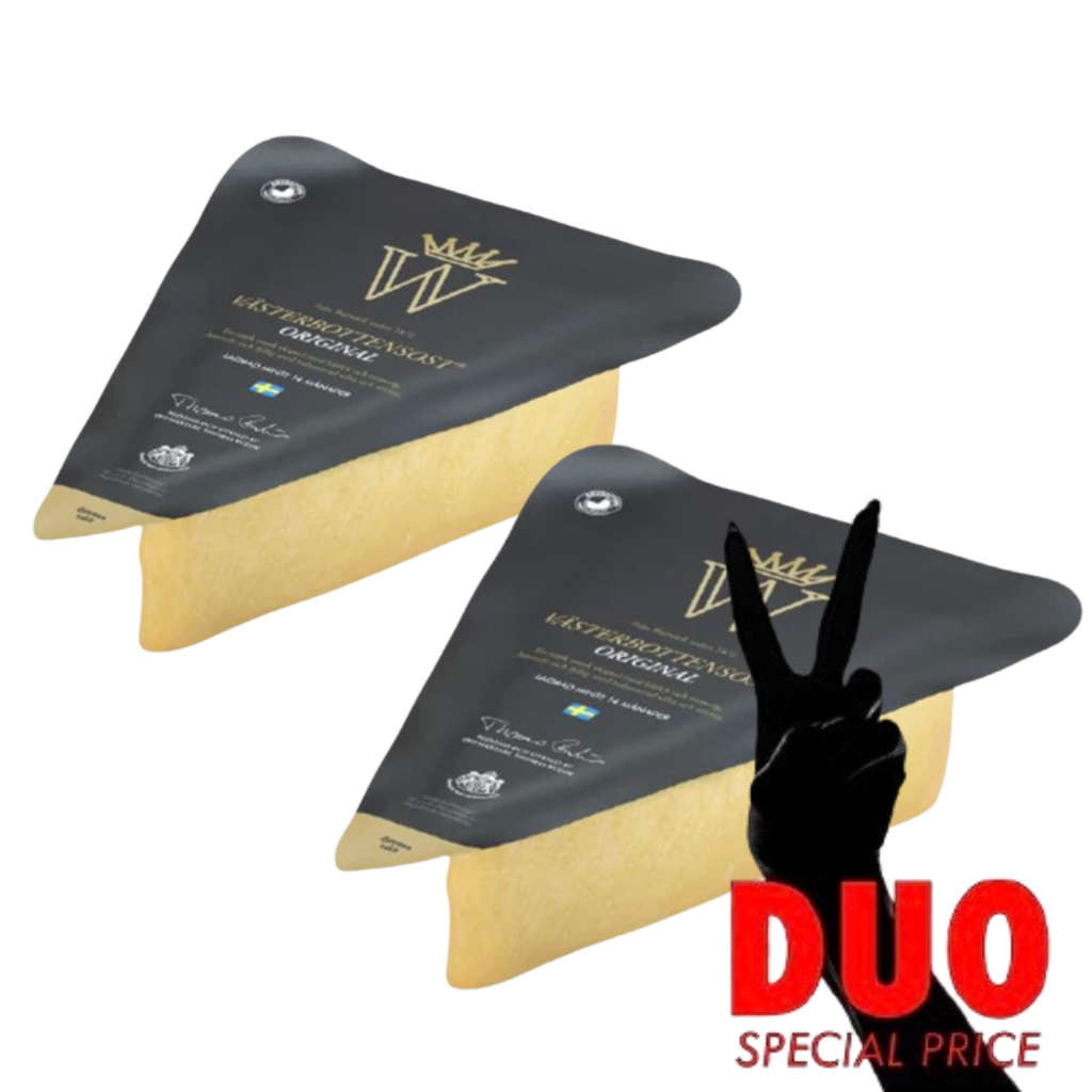 DUO Norrmejerierna Västerbottensost Original - Matured Cheese ca 750g X 2-Swedishness