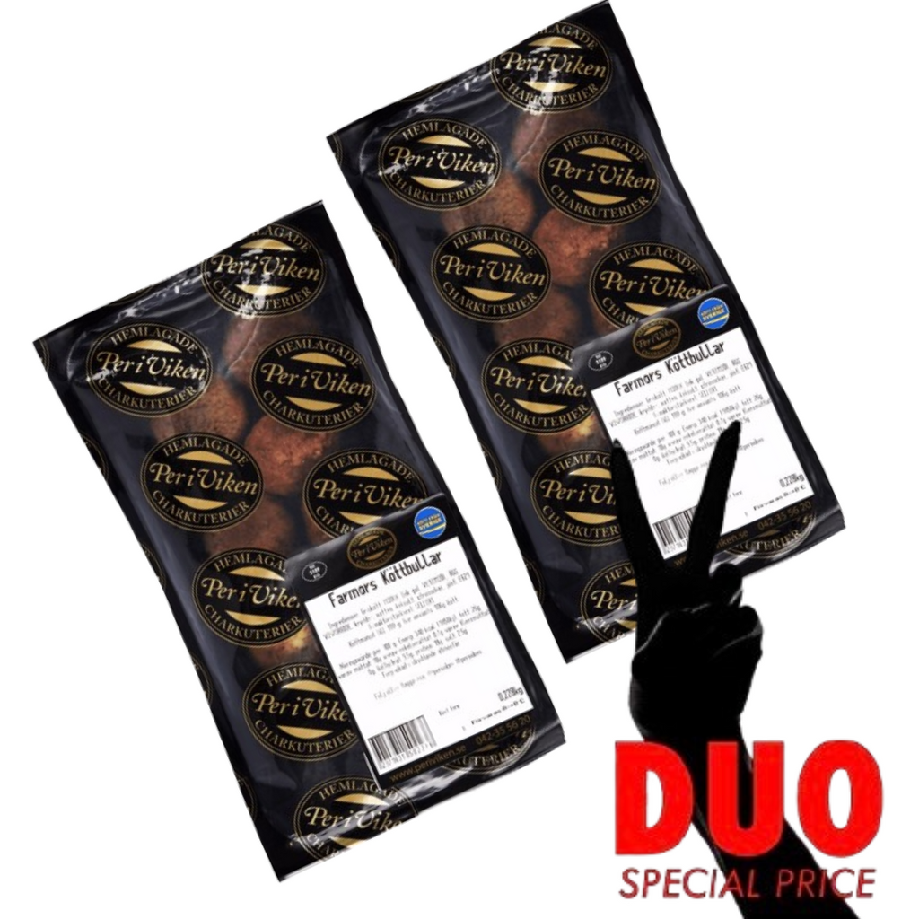 DUO Per i Viken Köttbullar - Meatballs 250 g X 2-Swedishness