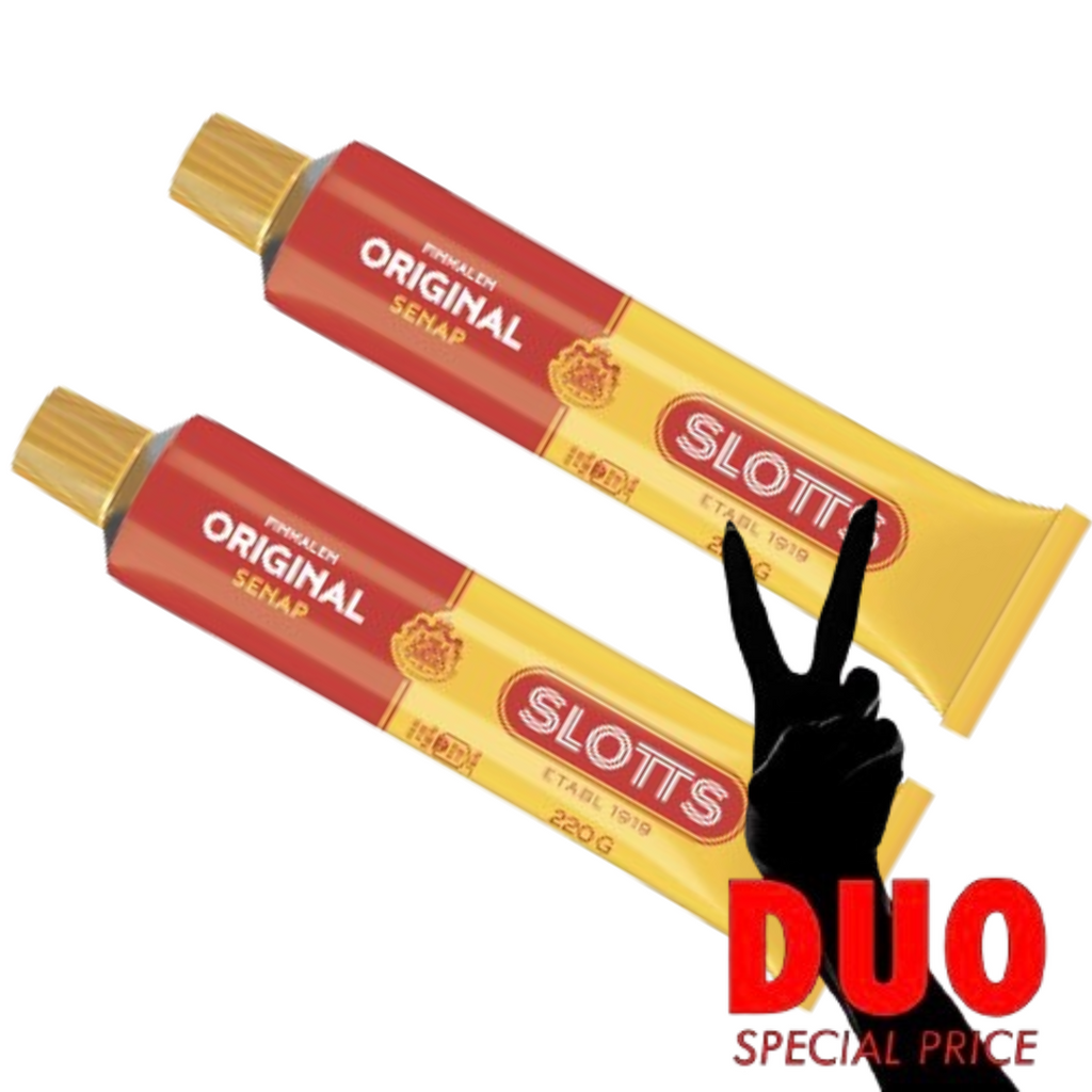 DUO Slotts Original Senap - Original Mustard 220gr X 2-Swedishness