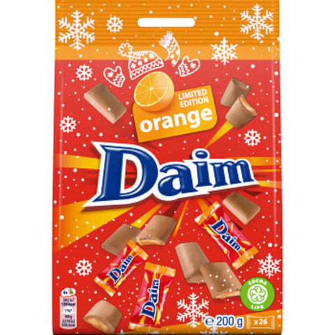 Daim Chokladpåse Mini Orange LTD - Chocolate bag Mini Orange LTD - 200g-Swedishness