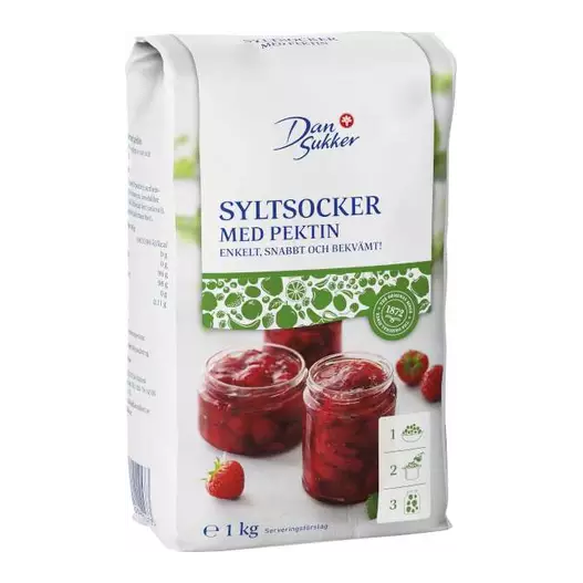 Dansukker Syltsocker med Pektin - Jam and Marmelad Sugar 1kg-Swedishness