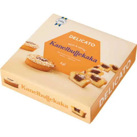 Delicato Kanelbullekaka - Cinnamon bun cookie 4-p - 200g-Swedishness