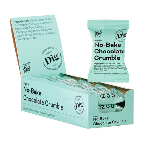 Dig Snacks Organic No - Bake Chocolate Crumble - 12 packs X 35g-Swedishness