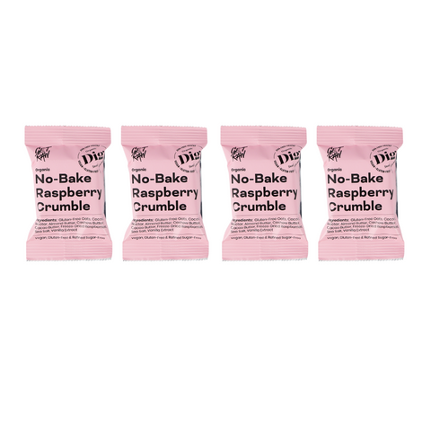 Dig Snacks Organic No - Bake Raspberry Crumble - 4 packs x 35g-Swedishness