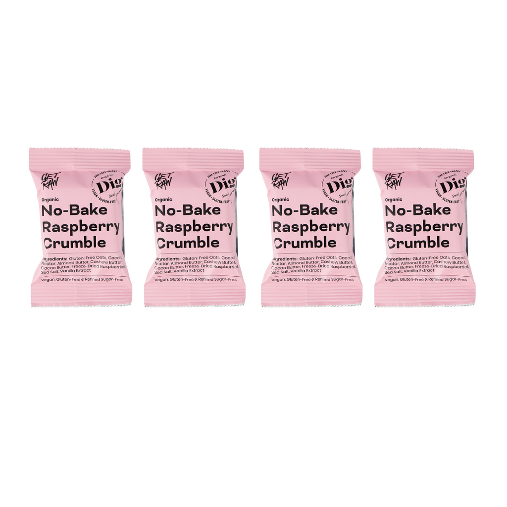 Dig Snacks Organic No - Bake Raspberry Crumble - 4 packs x 35g-Swedishness