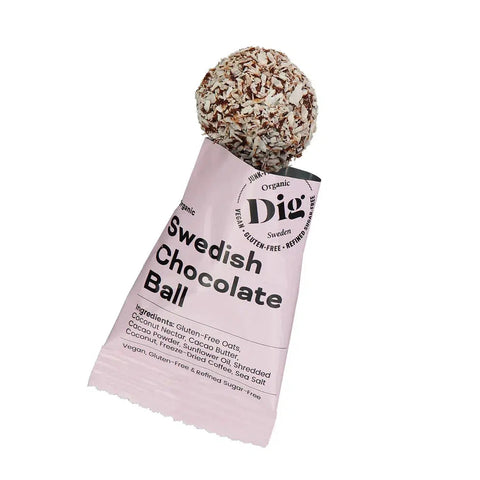 Dig Snacks Organic Swedish Chocolate Ball - 4 packs x 25 g-Swedishness