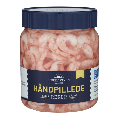 Engelsviken Håndpillede Räkor i saltlag - Shrimps in Brine - 300g-Swedishness