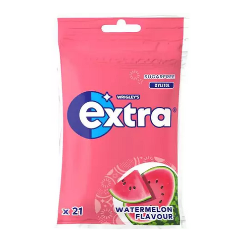 Extra Tuggummi Vattenmelon - Watermelon Chewing Gum 21 pieces, 29g-Swedishness