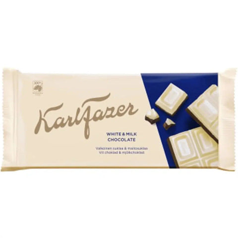 Fazer Chokladkaka Vit & mjölkchoklad - White & milk chocolate - 131 g-Swedishness