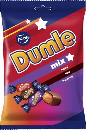 Fazer Dumle Mix - Soft Chocolate Covered Toffees Bag Mix 220 g-Swedishness