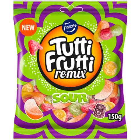 Fazer Godispåse Tutti Frutti Remix Sour - Candy bag - 150g-Swedishness