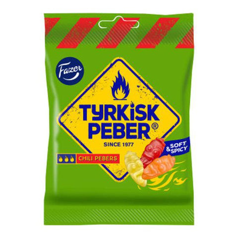 Fazer Tyrkisk Peber Chili - Hot Peppery Liquorice Chili Candy 150g-Swedishness