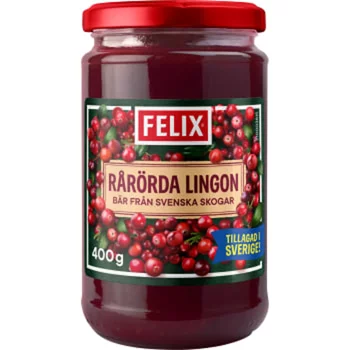 Felix Rårörda Lingon - Lingonberry Jam 400 g-Swedishness