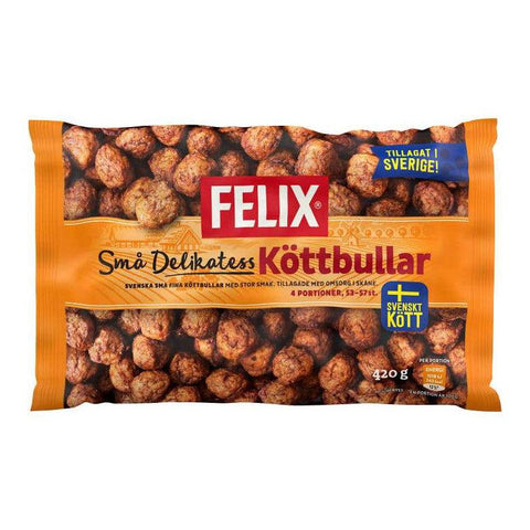Felix Små Delikatess Köttbullar - Frozen Small Meatballs 420g-Swedishness