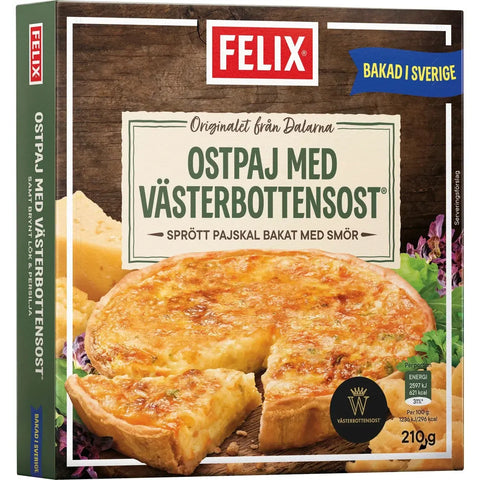 Felix Västerbottensostpaj Fryst - Västerbotten cheese pie frozen - 210g-Swedishness