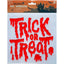 Festive Fönsterdekal Trick or Treat – Trick or Treat Window Decoration - 20 × 20 × 0.3cm-Swedishness