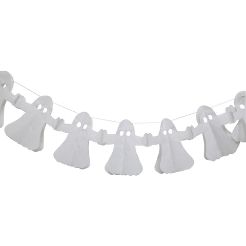 Festive Girlang Spöken Vit – White Ghost Garland - 3m-Swedishness